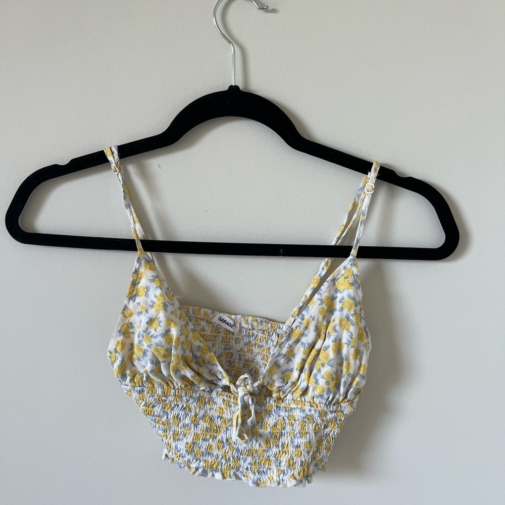 Floral Garage Crop Top